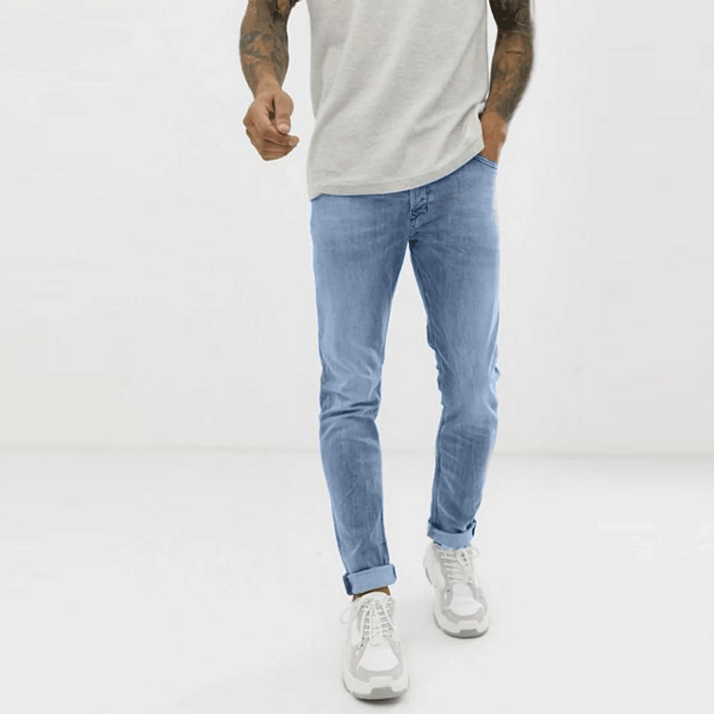 FADED LIGHT BLUE DENIM PANT